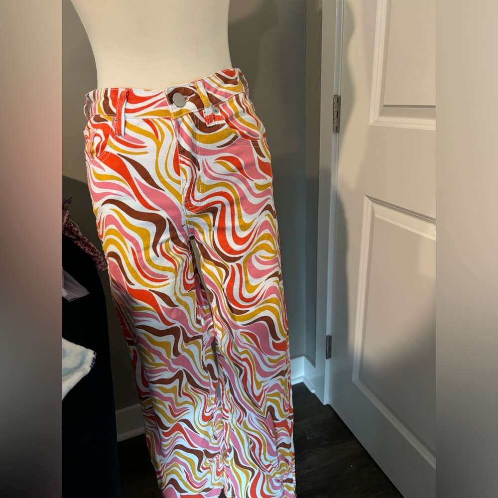 patterned skate jeans